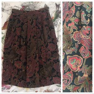Vintage Anne Klein wool and silk blend skirt